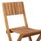 Set of 2 Brown Teak Wood Traditional Outdoor Bar Stool, 18" x 45"